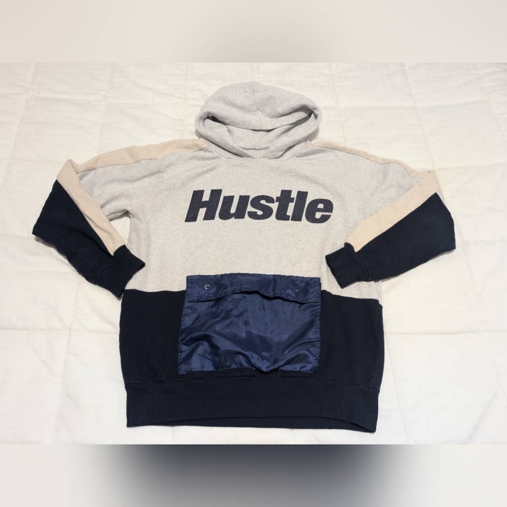 Copper Hustler CD Gray and Navy Kids Hoodie